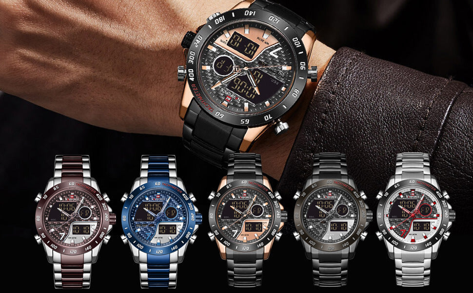 Chronograph Sport Digital Quartz Watch