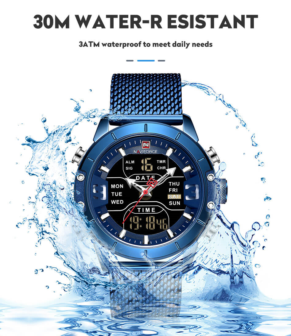 Luxury Military Stainless Steel Watch