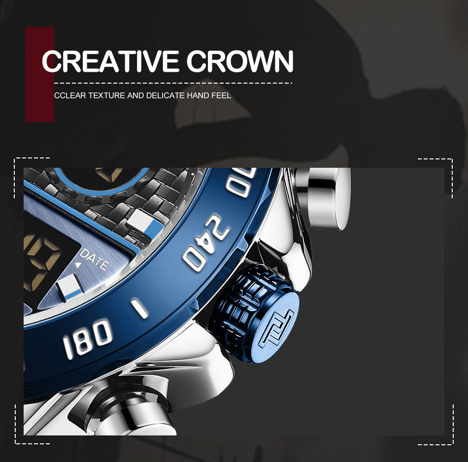 Chronograph Sport Digital Quartz Watch