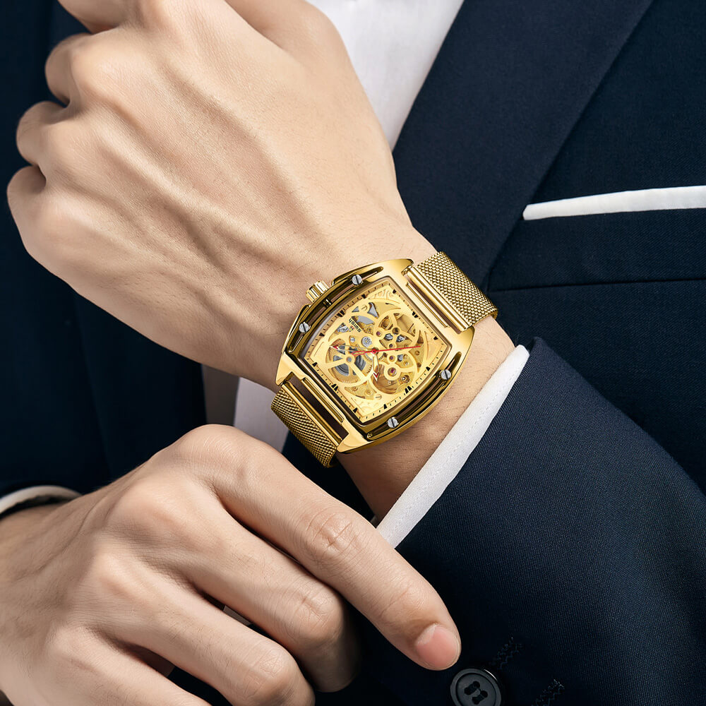 Luxury Skeleton Tourbillon Wristwatch
