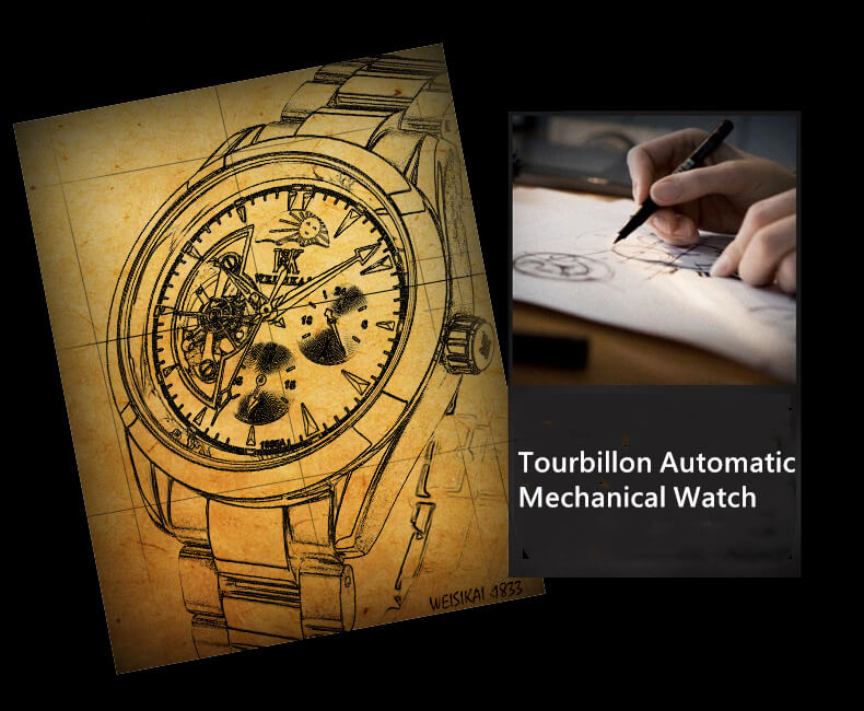 Tourbillon Automatic Mechanical Watch