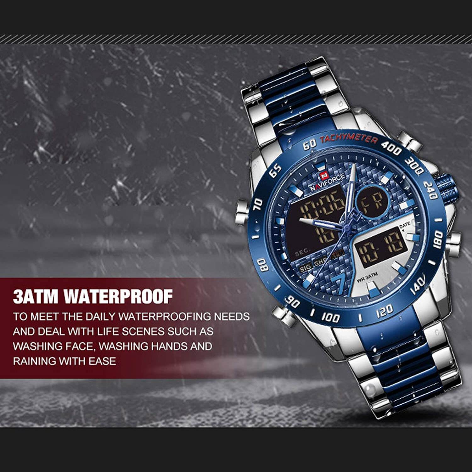 Chronograph Sport Digital Quartz Watch