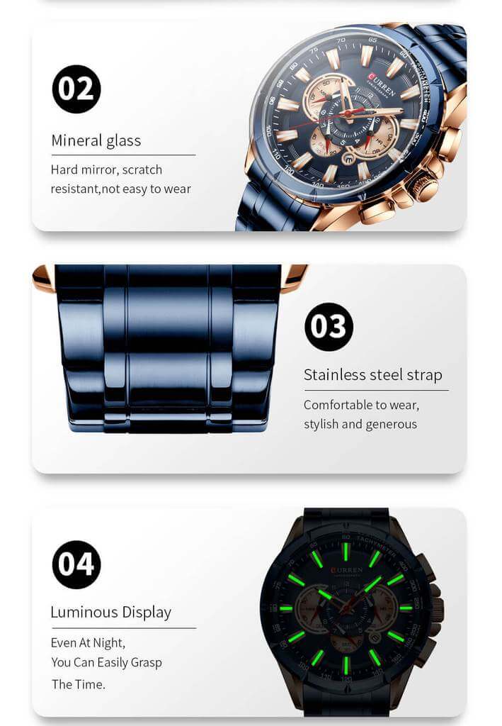 Chronograph Sport Quartz Wristwatch