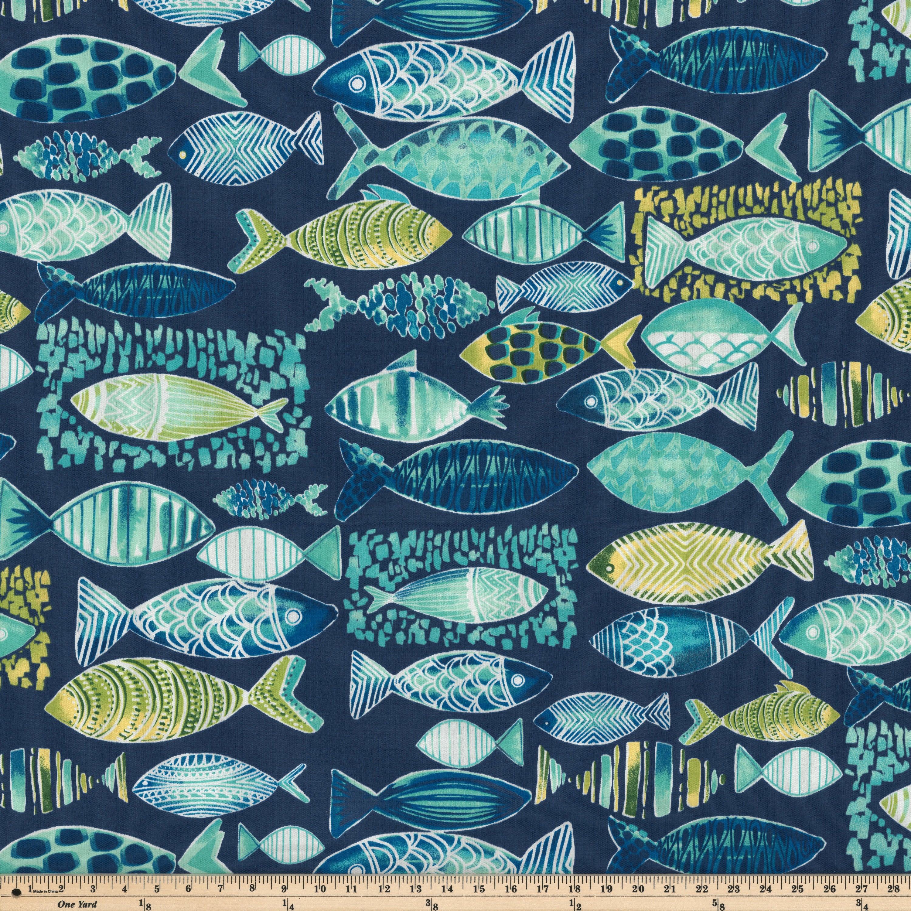 Hooked Lagoon Fabric