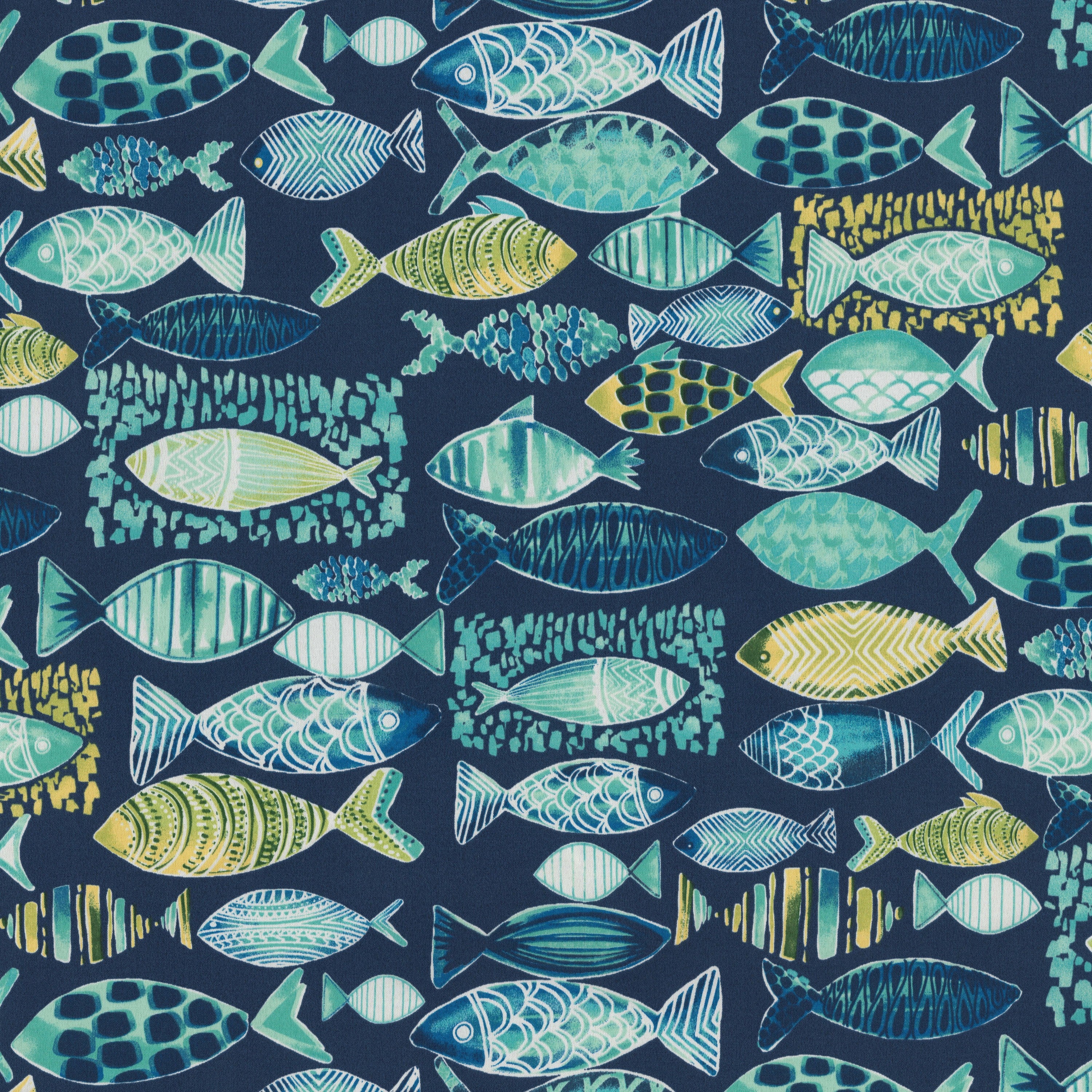 Hooked Lagoon Fabric