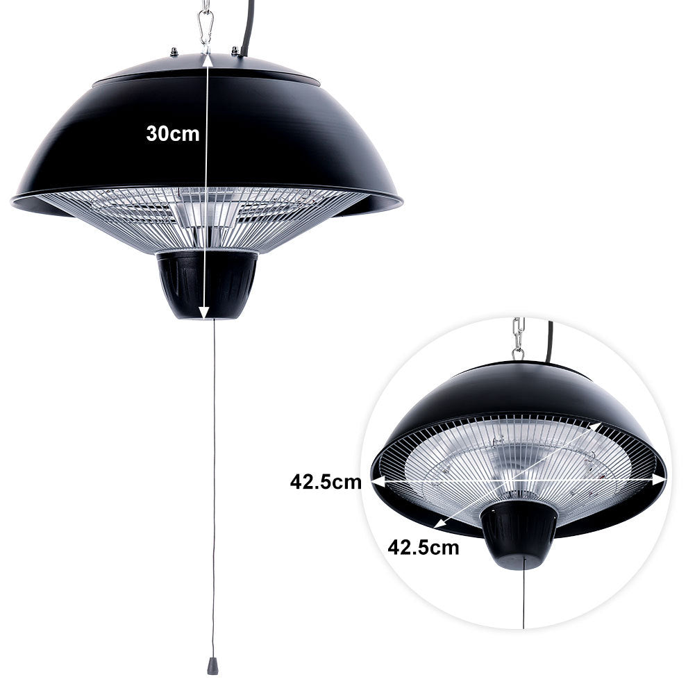 Garden Ceiling Patio Heater Electric Chain Hanging Pendant Infrared Heater