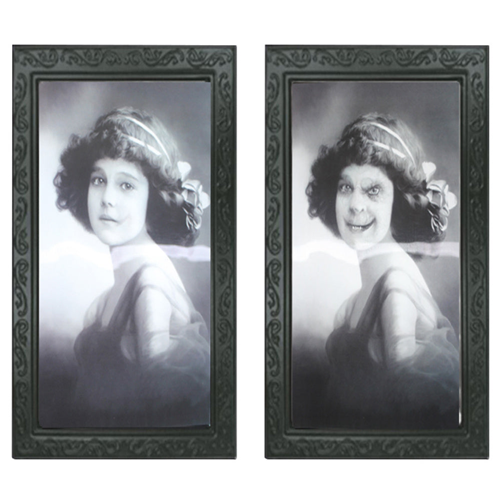 Halloween 3D Spooky Scary Portrait Picture Changing Face Photo