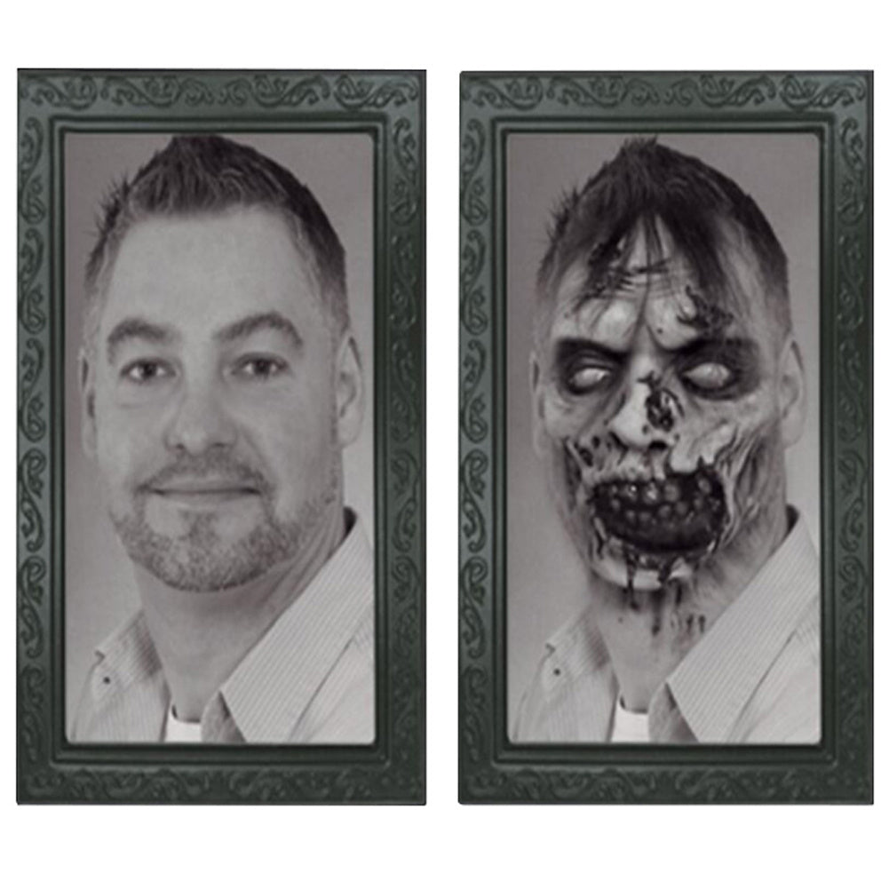 Halloween 3D Spooky Scary Portrait Picture Changing Face Photo