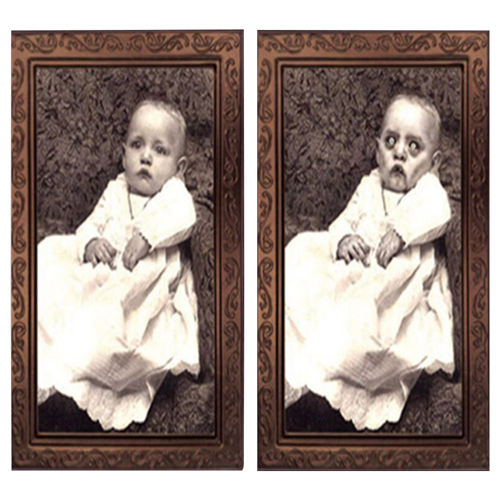 Halloween 3D Spooky Scary Portrait Picture Changing Face Photo