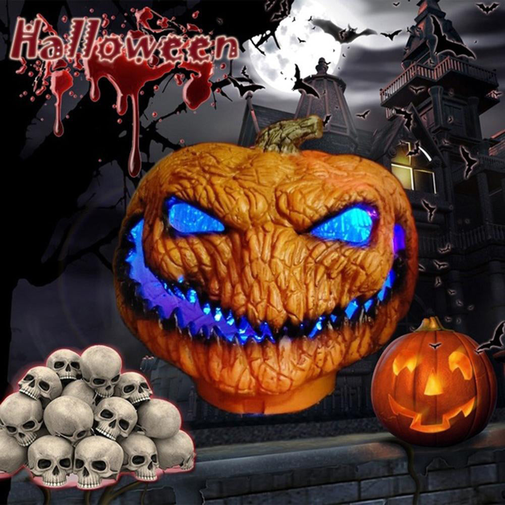 Halloween Scary LED Pumpkin Light Party Haunted House Decor Props