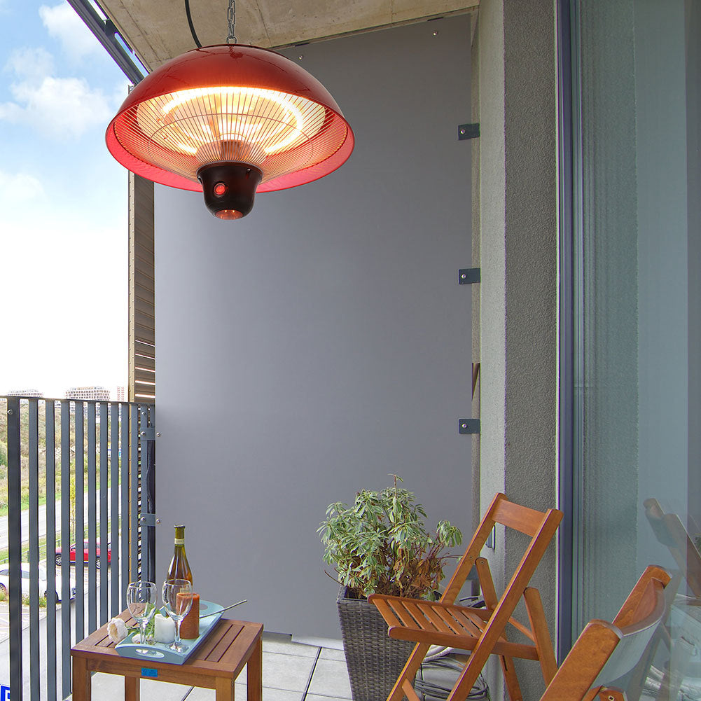 Electric Patio Ceiling Hanging Heater Heating Halogen Infrared Pendant Heater