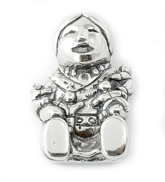Sterling Silver Storyteller Pin Brooch Pendant