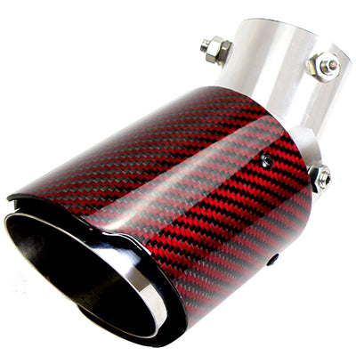 Adjustable Silver Inner Gloss Red Carbon -C030