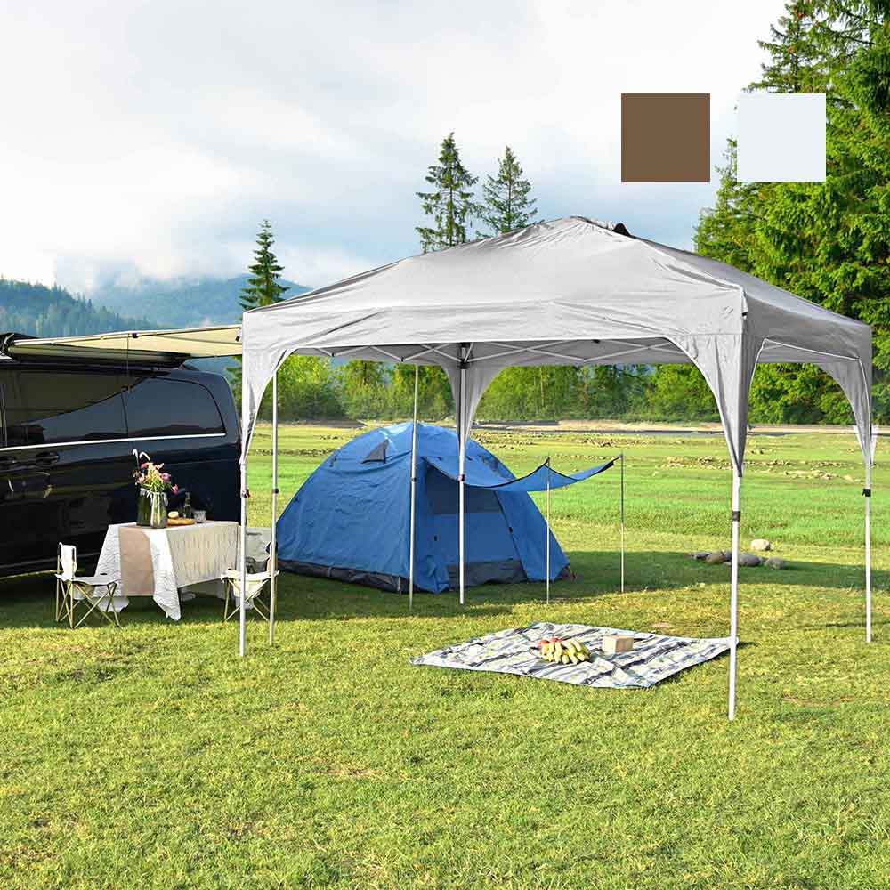  10'x10' Pop Up Canopy with Vent Weight Bags Rolling Bag 