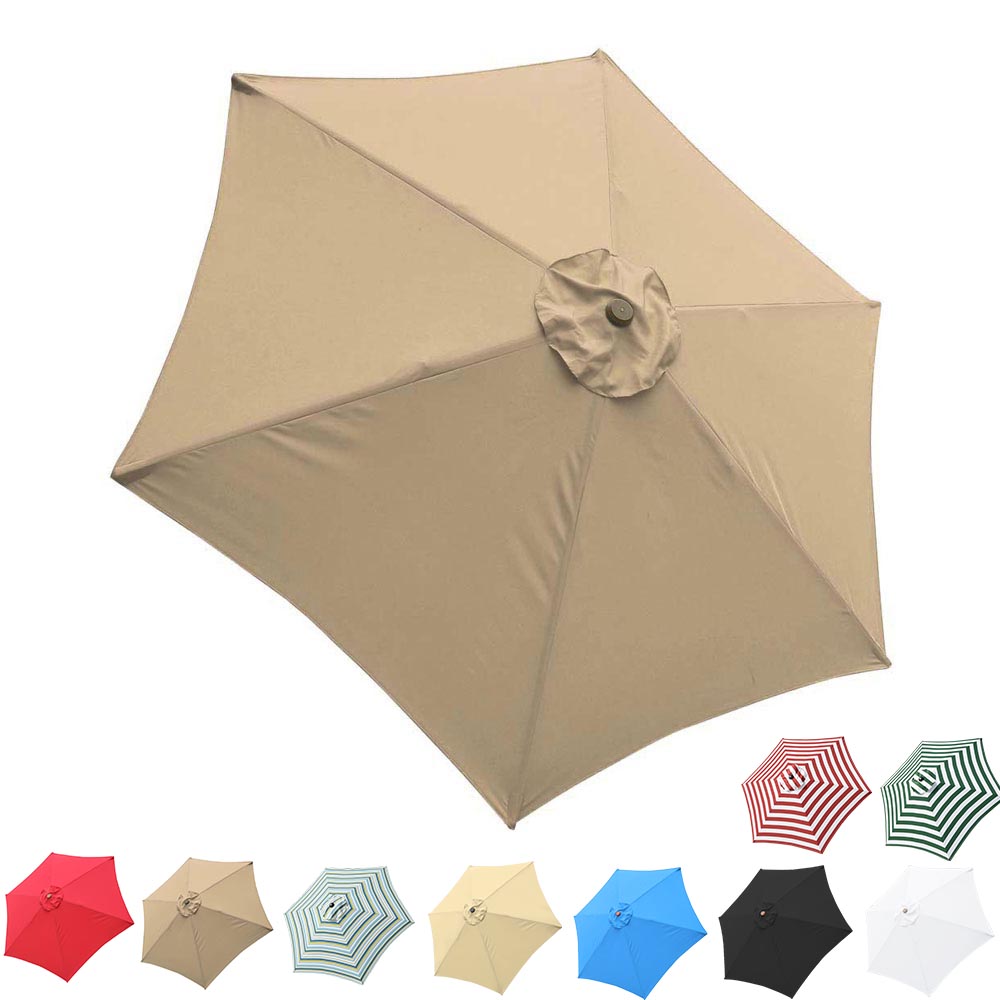  Patio Umbrella Canopy 9ft 6-Rib 