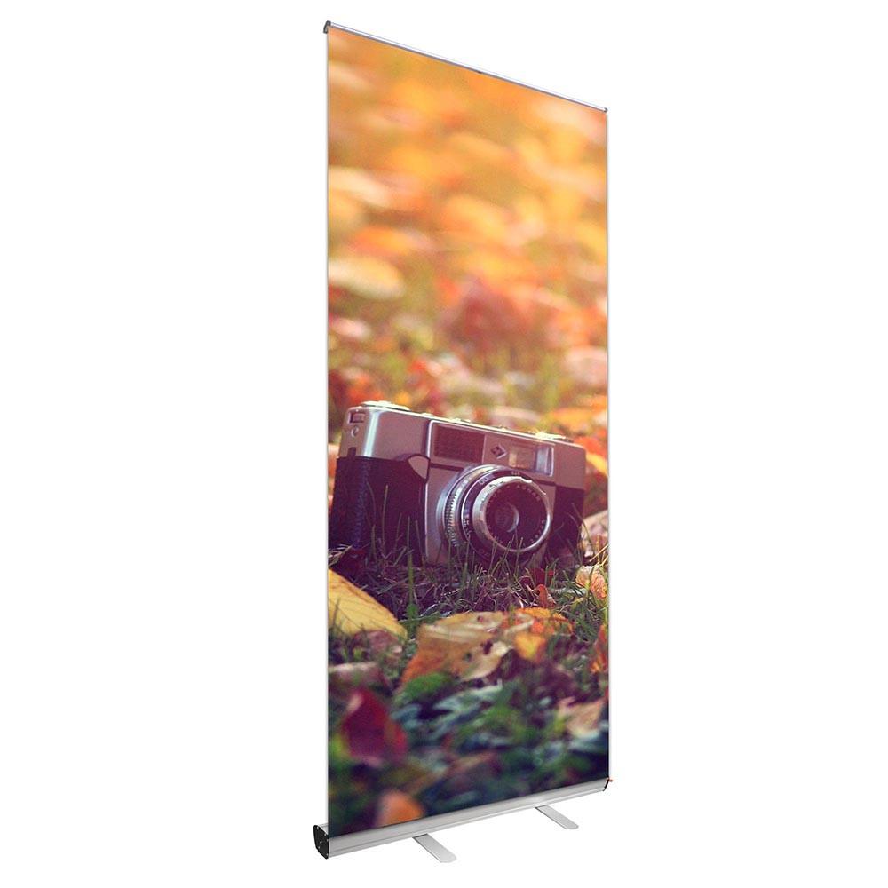  39 1/2" Roll Up Retractable Banner Stand Economy 