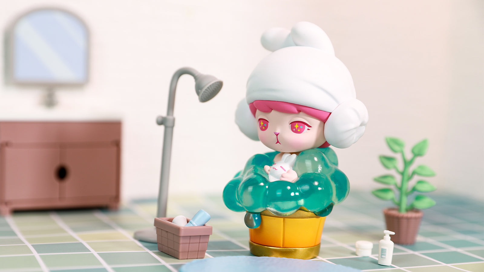 Details about   POP MART x BUNNY Winter Series Bucket Bath Mini Figure Designer Art Toy Figurine 