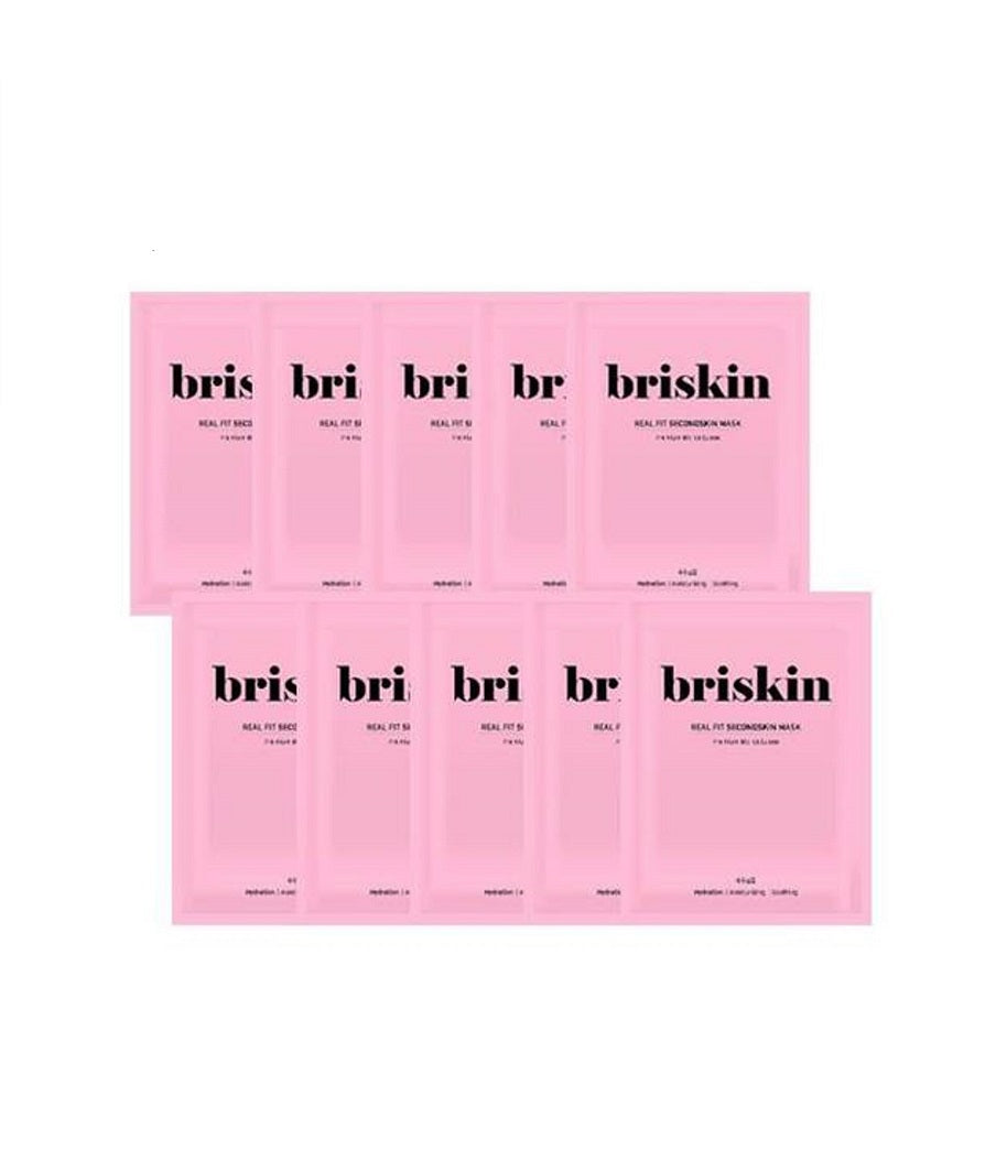 [Briskin] Real Fit Secondskin Moisturizing Mask Sheet 10 Sheets