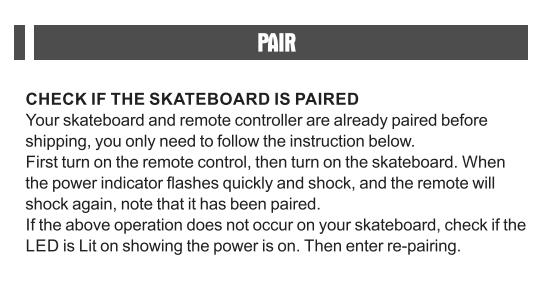 User Manual for Skatebolt RX Remote - 4