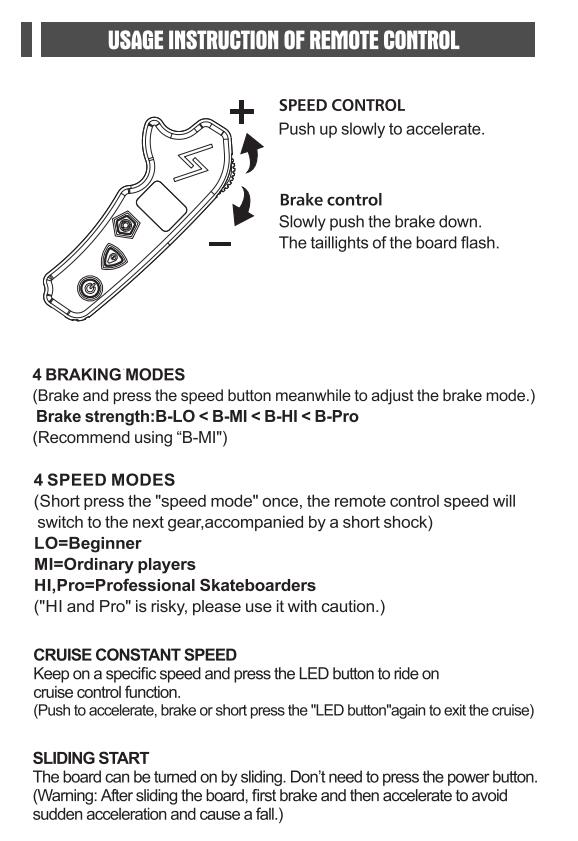 User Manual for Skatebolt RX Remote - 2