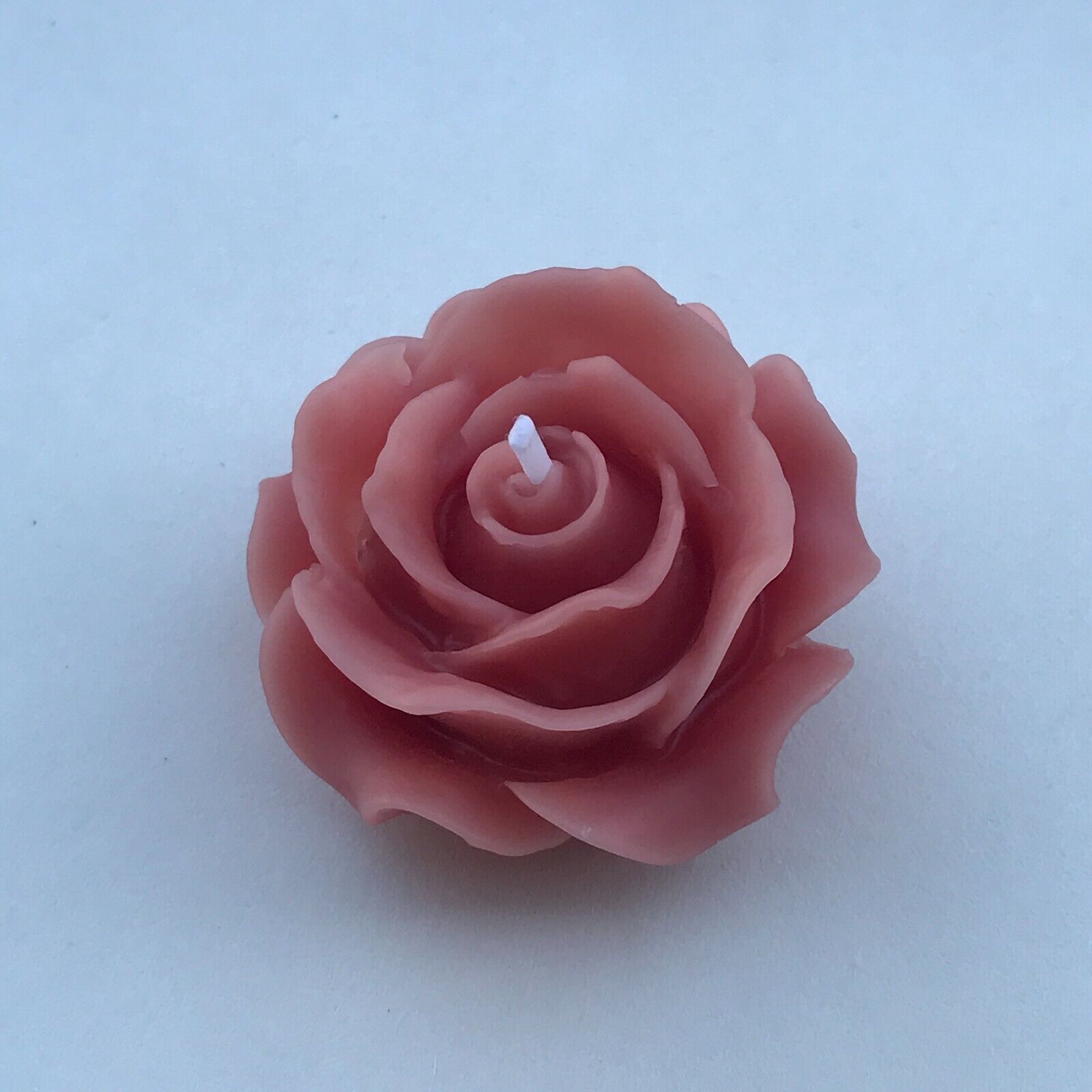 4 Set 100% Pure Natural Handmade Rose Flower Shape Beeswax Candles Cotton Wick
