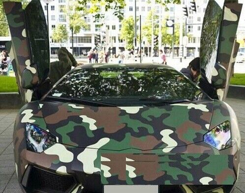 1FT x 5FT Camo Vinyl Wrap Auto Sticker Decal Film Roll for Cars Laptops