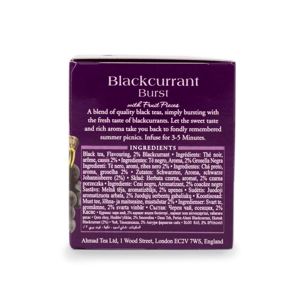 Ahmad Tea - Blackcurrant Burst Black Tea 20tb (Case of 6)