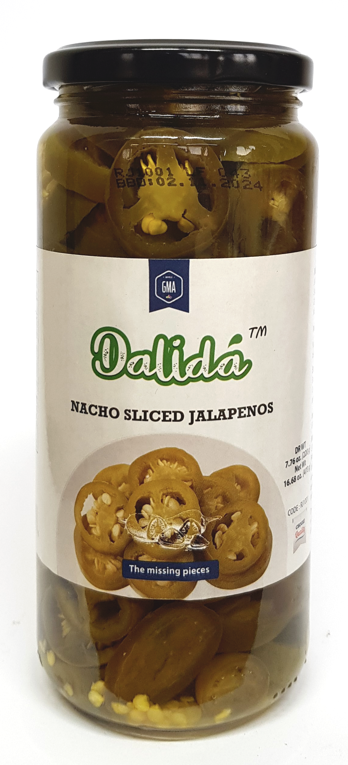 Dalida - Nacho Sliced Jalapenos 473g (Case of 12)