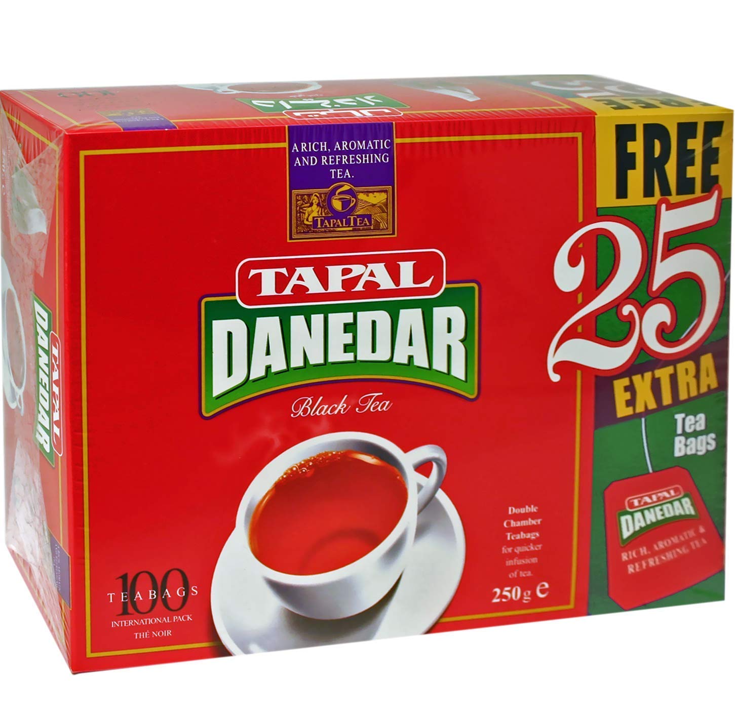 Tapal - Black tea, Danedar 100tb + 25tb (Case of 20)