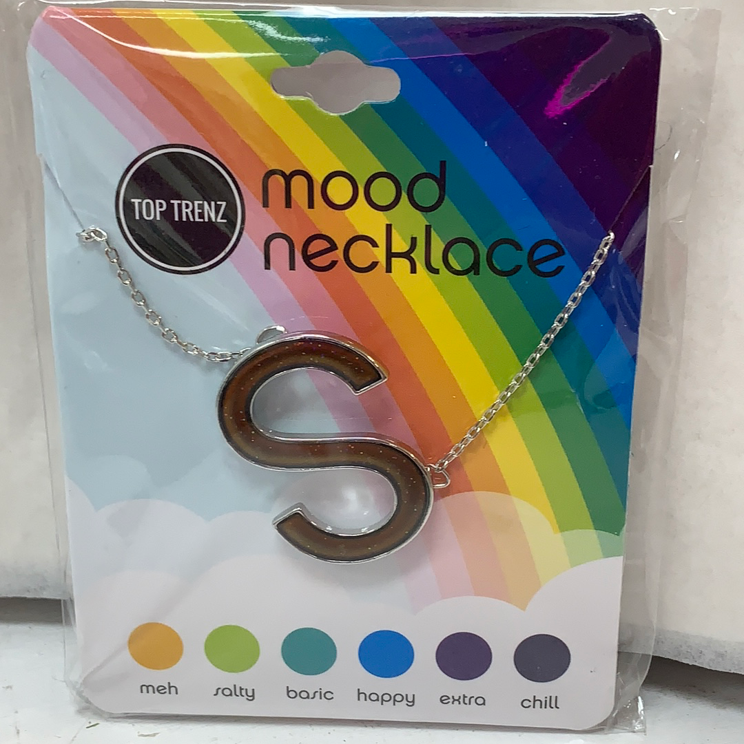 Mood Changing Initial Necklace-Click to pick your Letter!