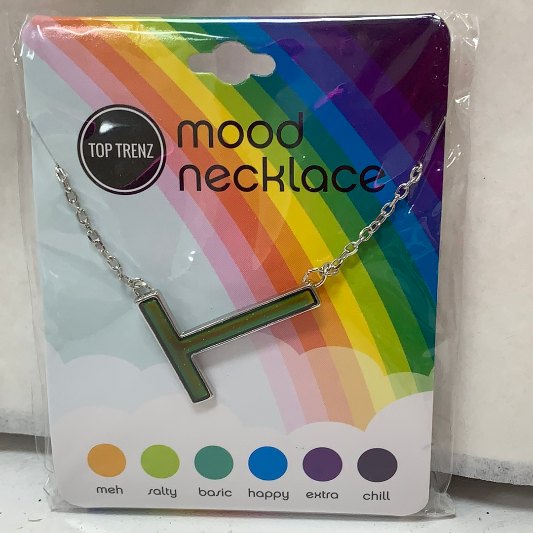 Mood Changing Initial Necklace-Click to pick your Letter!