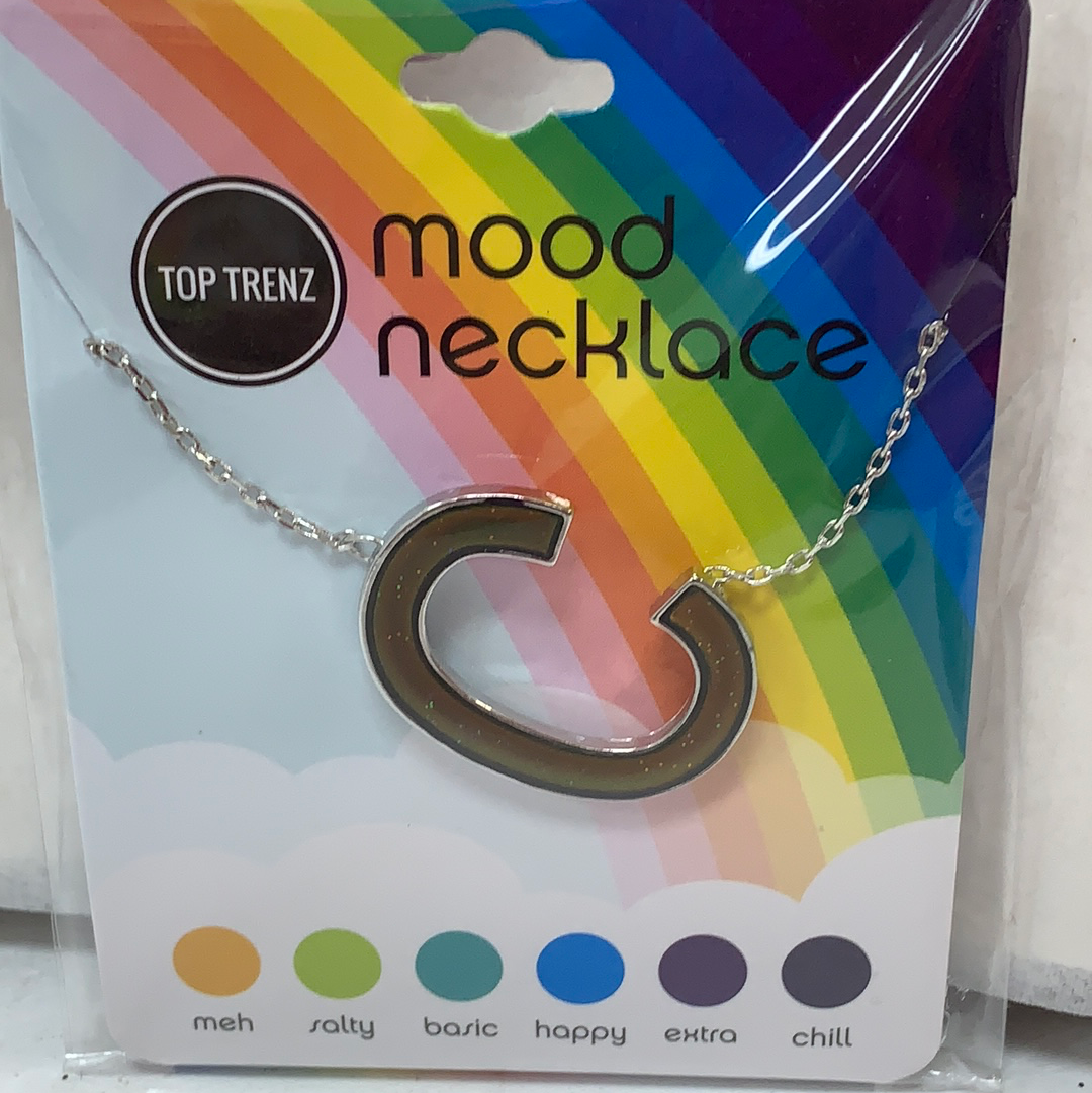 Mood Changing Initial Necklace-Click to pick your Letter!