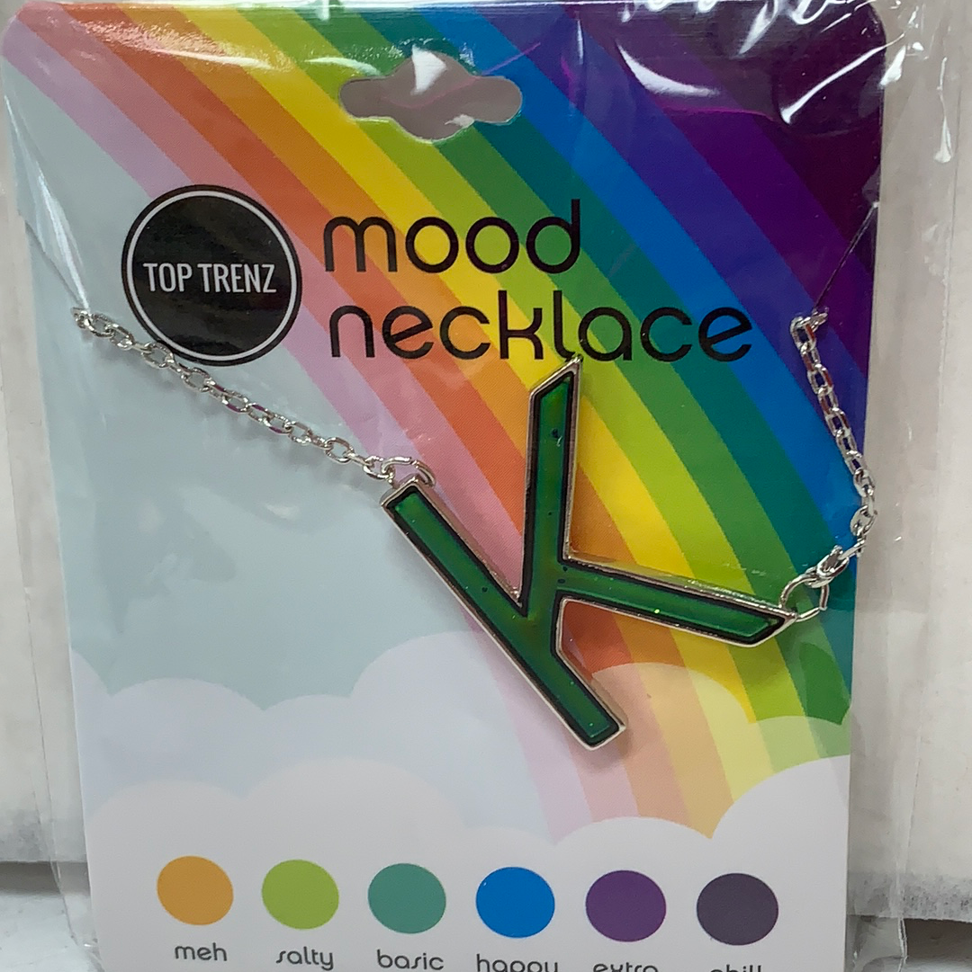 Mood Changing Initial Necklace-Click to pick your Letter!