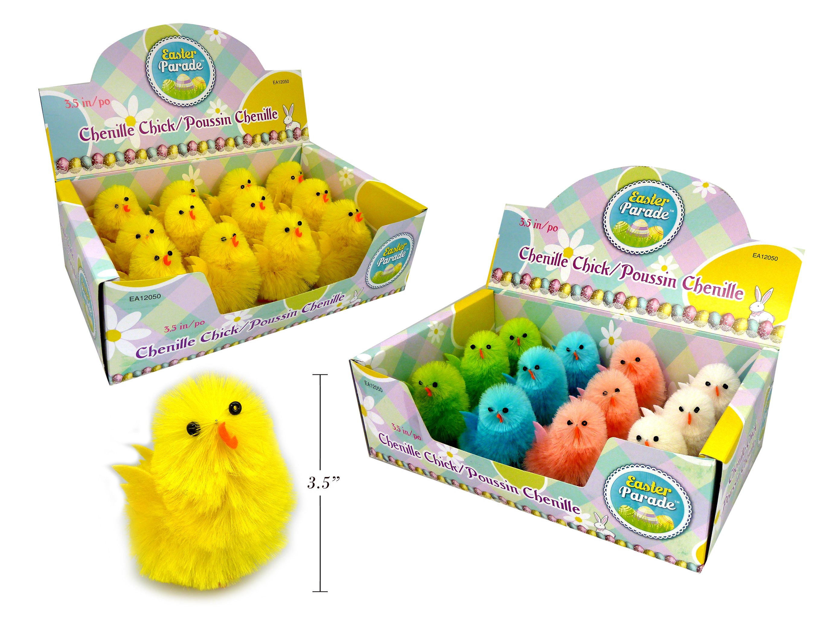 Chenille Easter Chicks In Display