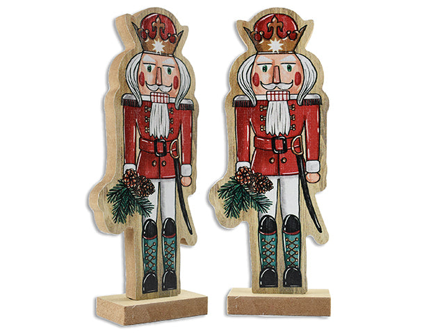 6in x 2in Xmas MDF Nutcracker w/Base.