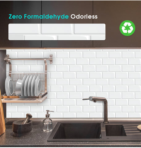 Zero Formaldehyde Odorless backsplash wall panels