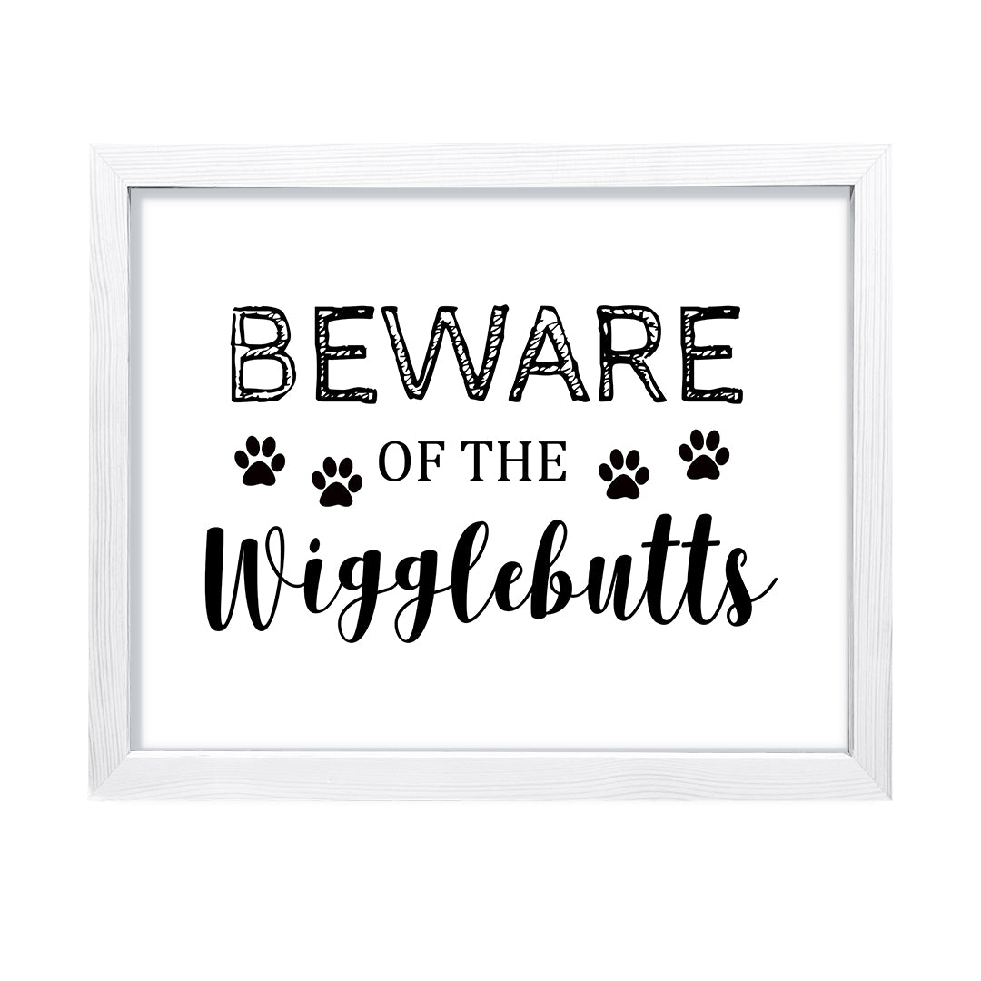 Beware of the Wigglebutts, Framed Novelty Wall Art