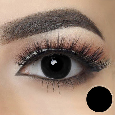 Blind Black Cosplay Contact Lenses
