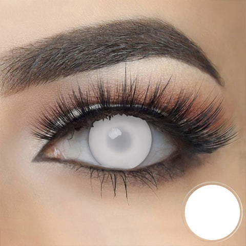 Blind White Cosplay Contacts