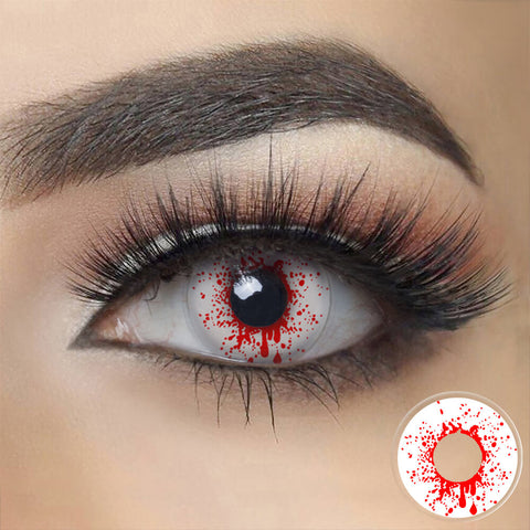 Crazy Blood Splat Zombie Contacts