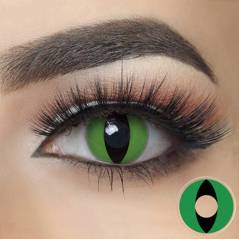 green cat eye contacts