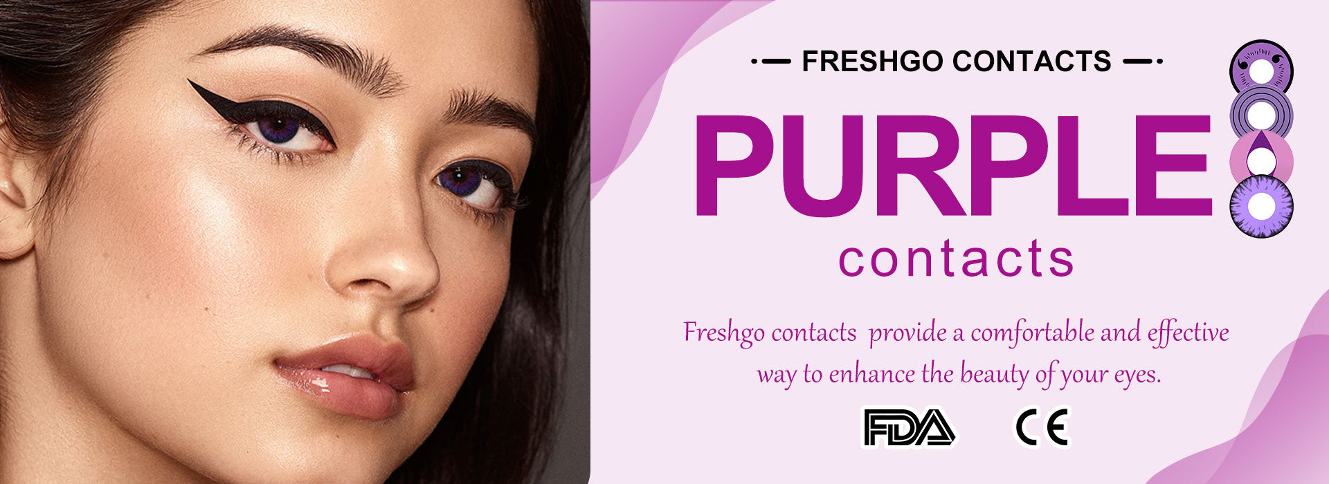 purple contact lenses