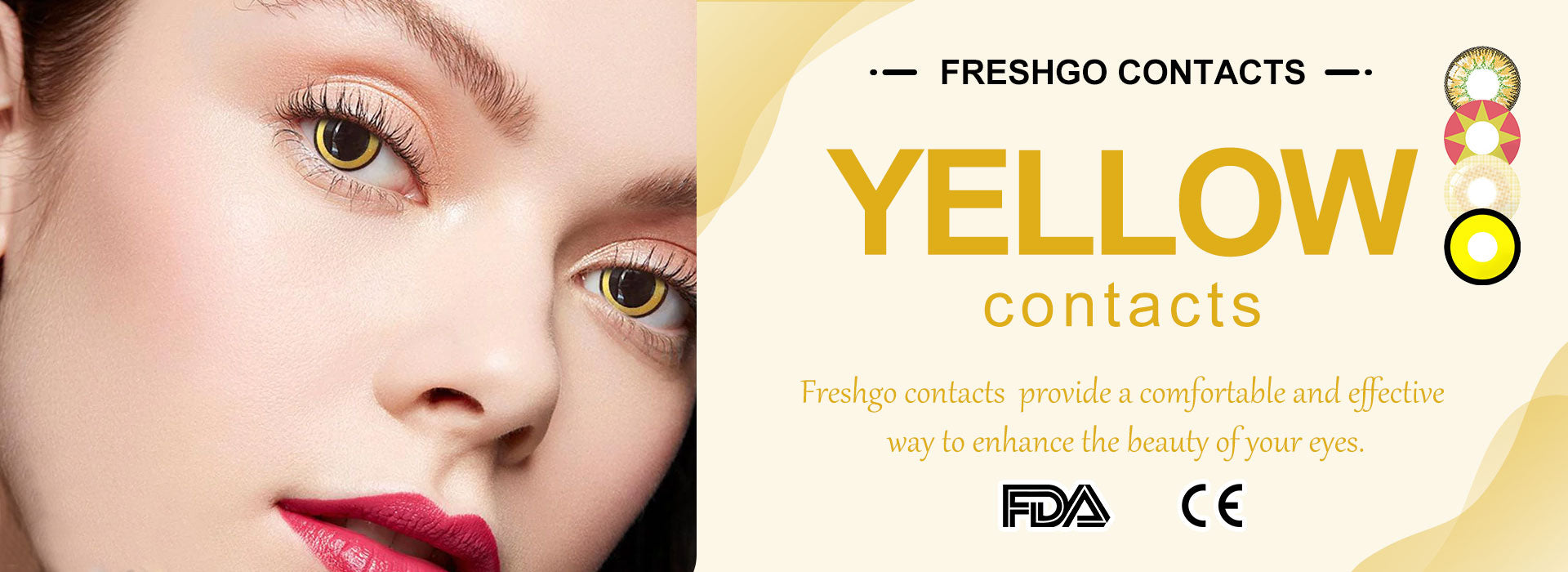 yellow contact lenses