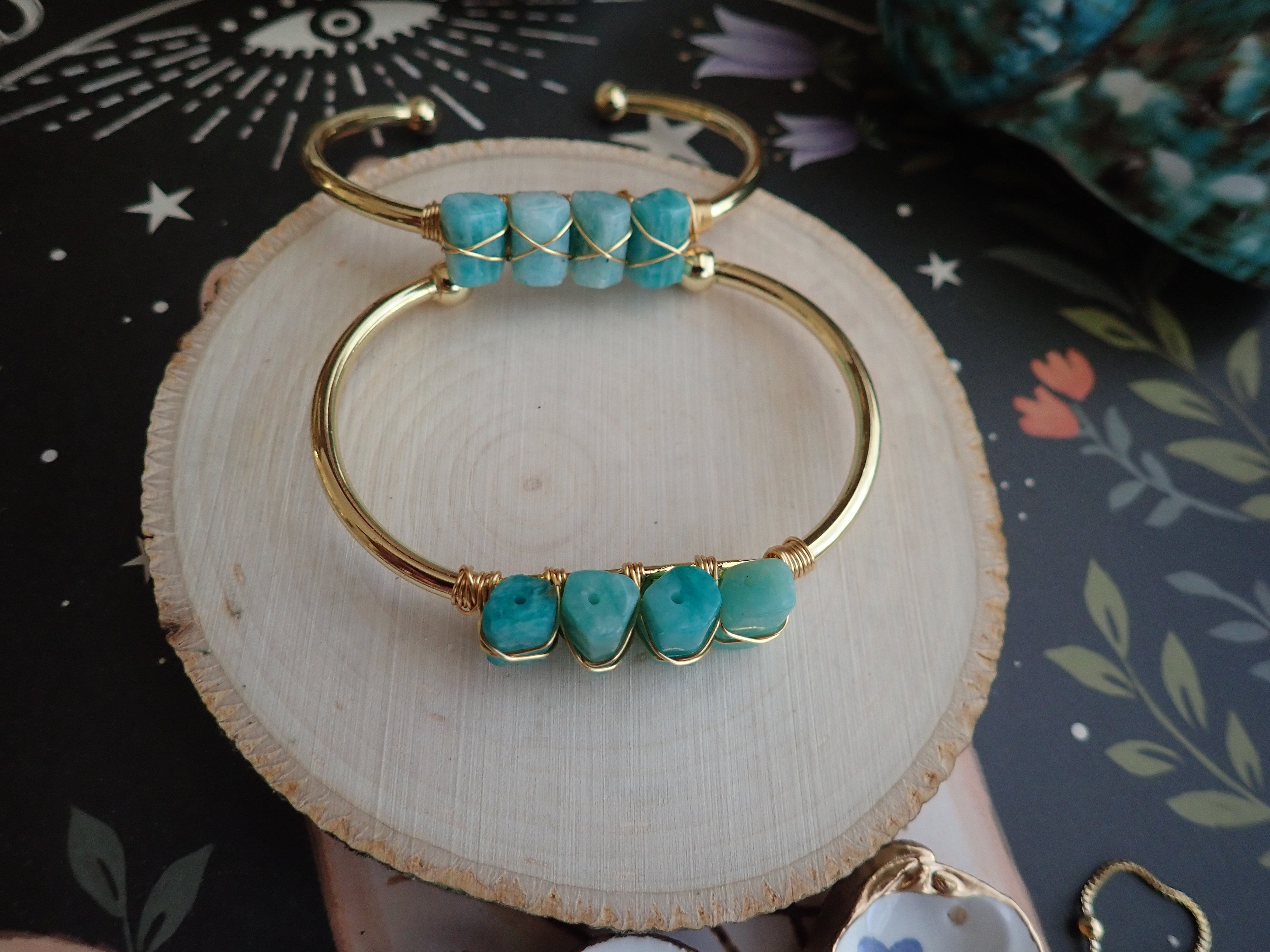 Angie Amazonite Bangle Bracelet