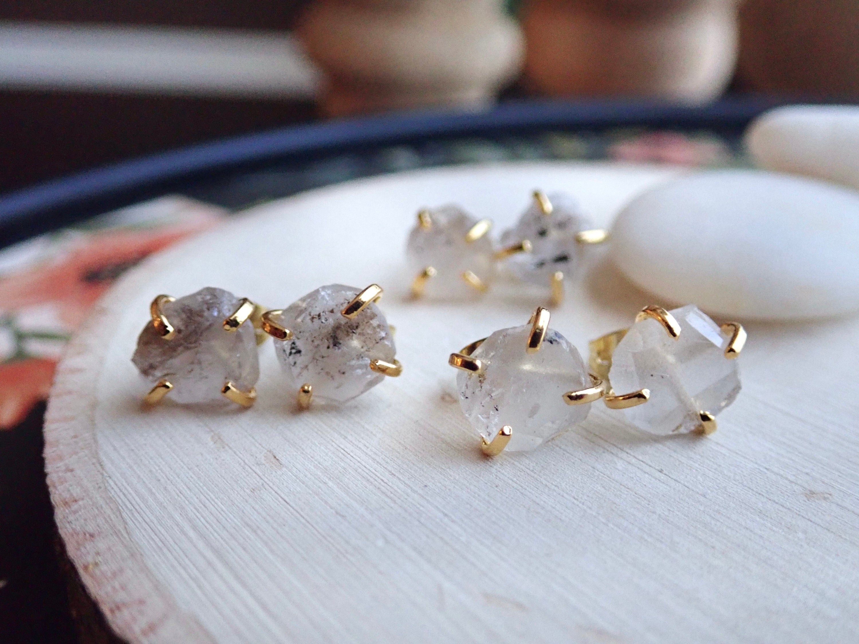 Hatty Herkimer Diamond Studs