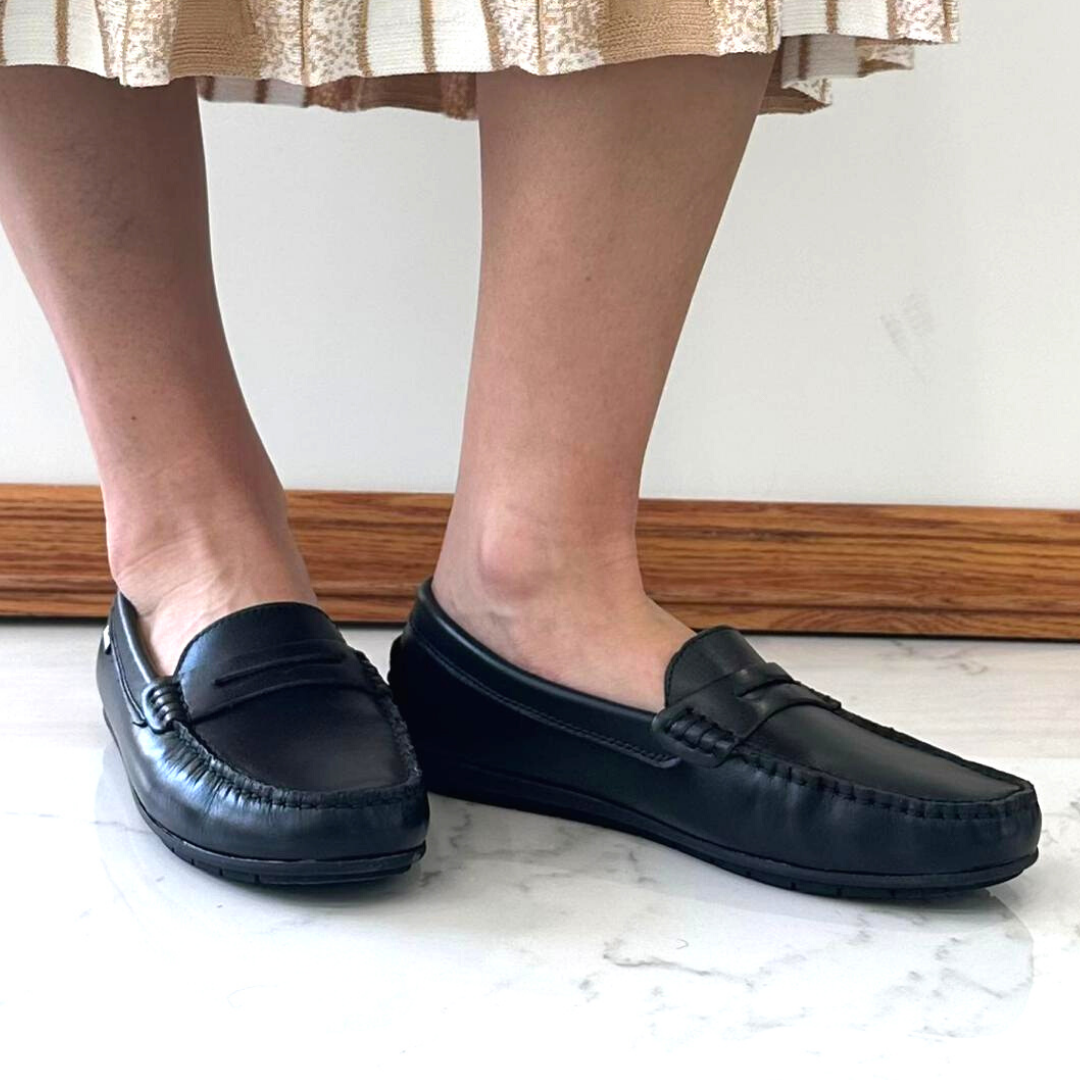 Venettini Reese Black Leather loafer