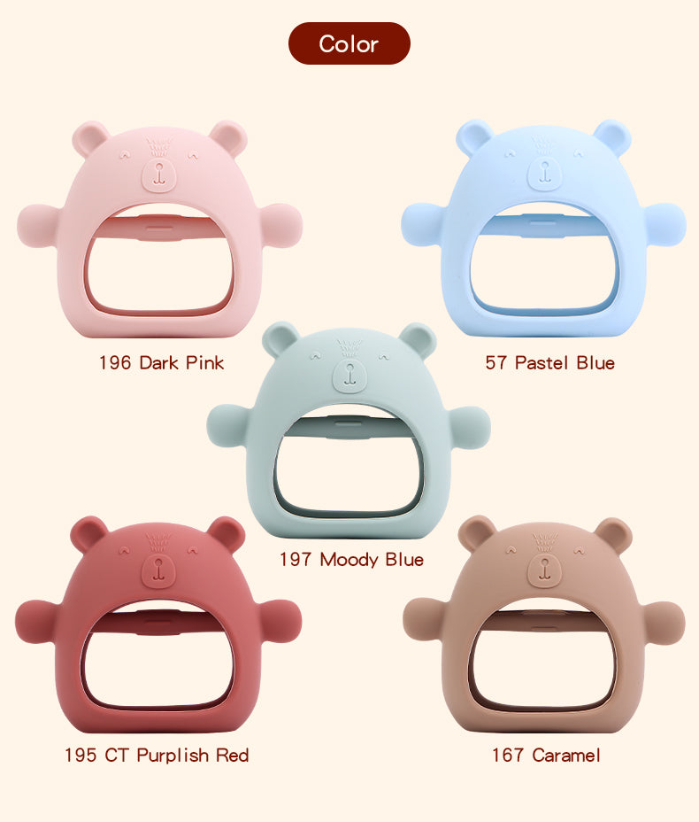 Color of silicone teether gloves