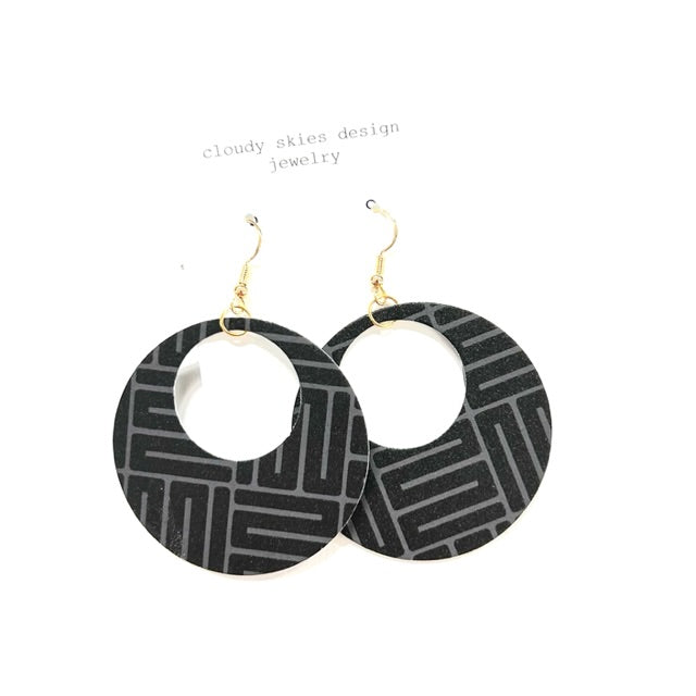 Cloudy Skies Design - Sarah Hoop Earrings