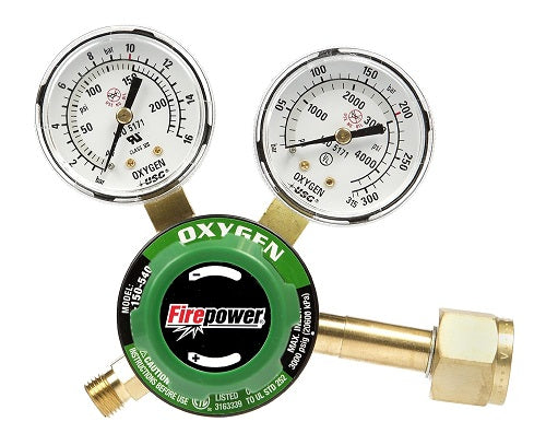 Firepower 0781-9826 250 Series OxyFuel Acetylene Regulator for Tips with a 5-Inch Cutting Capacity