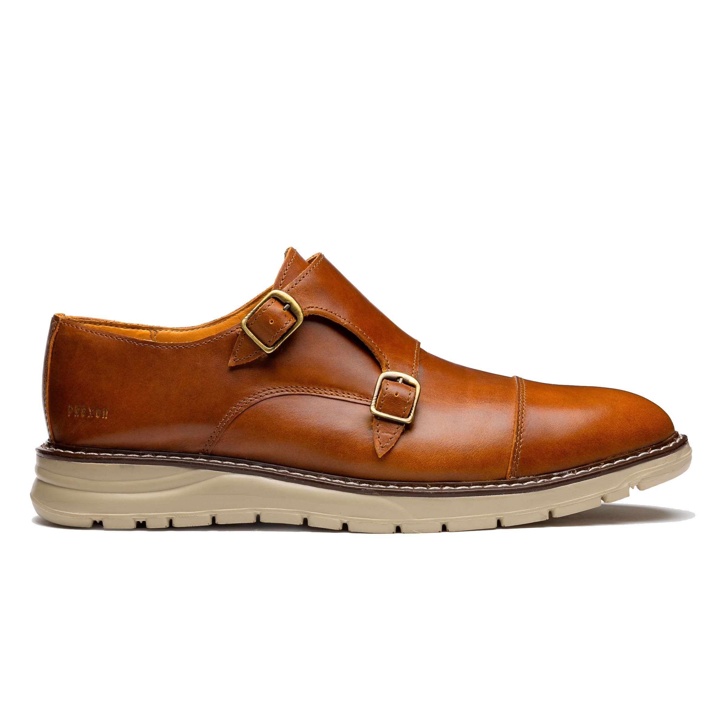 STEEL TOE MONK STRAP SHOE GRAND AMBER